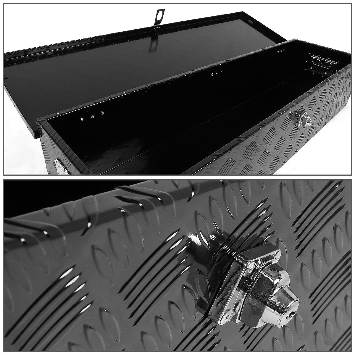 Universal Truck Trailer Tool Box w/ Lock & Key 50" x 13" x 10" Aluminum