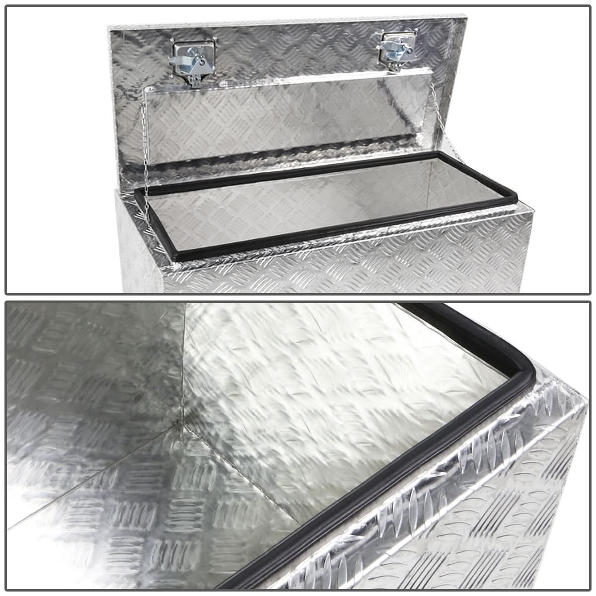 Universal Truck Trailer Tool Box w/ Lock 30x18x17 Aluminum