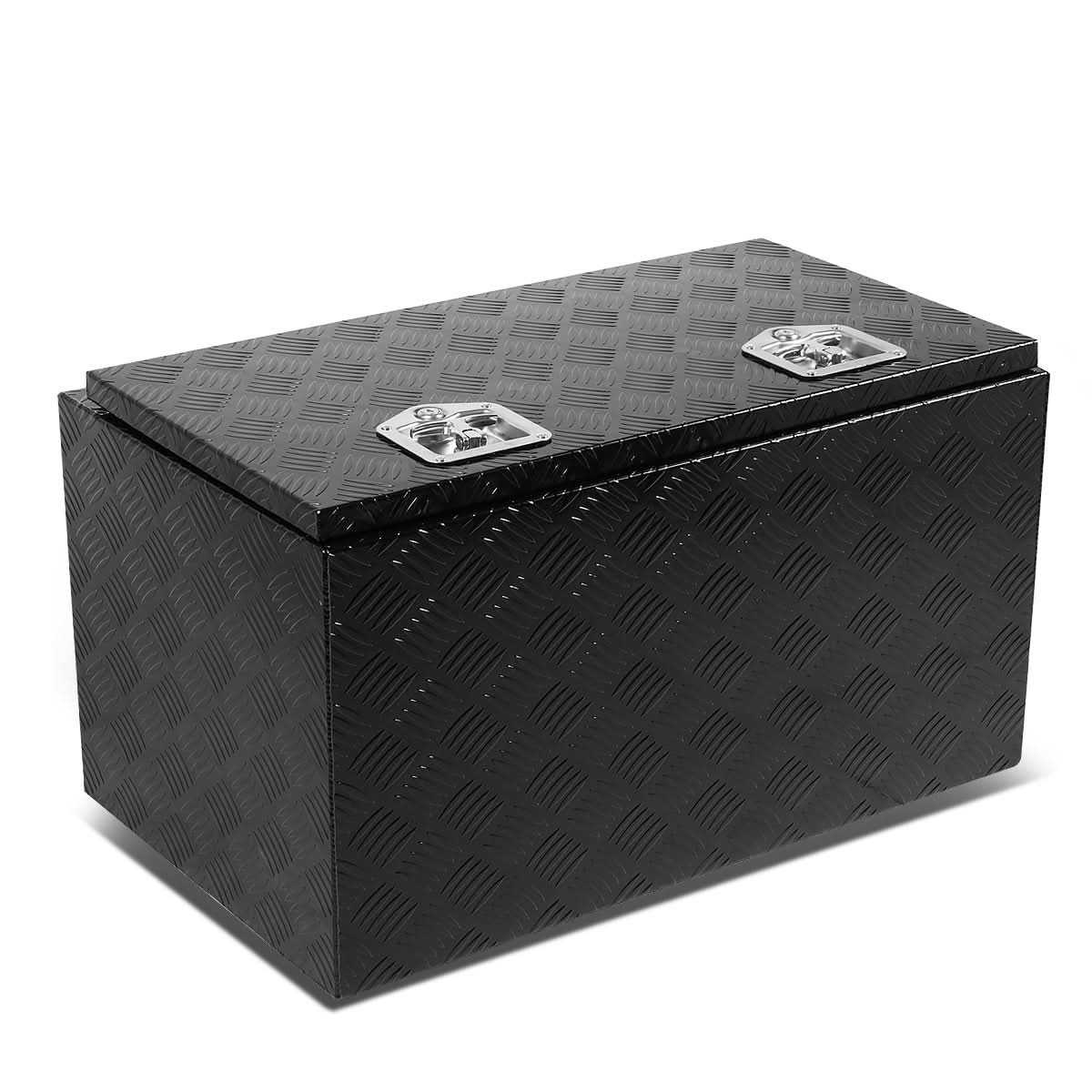 Universal Truck Trailer Tool Box w/ Lock & Key 30x18x17 Aluminum