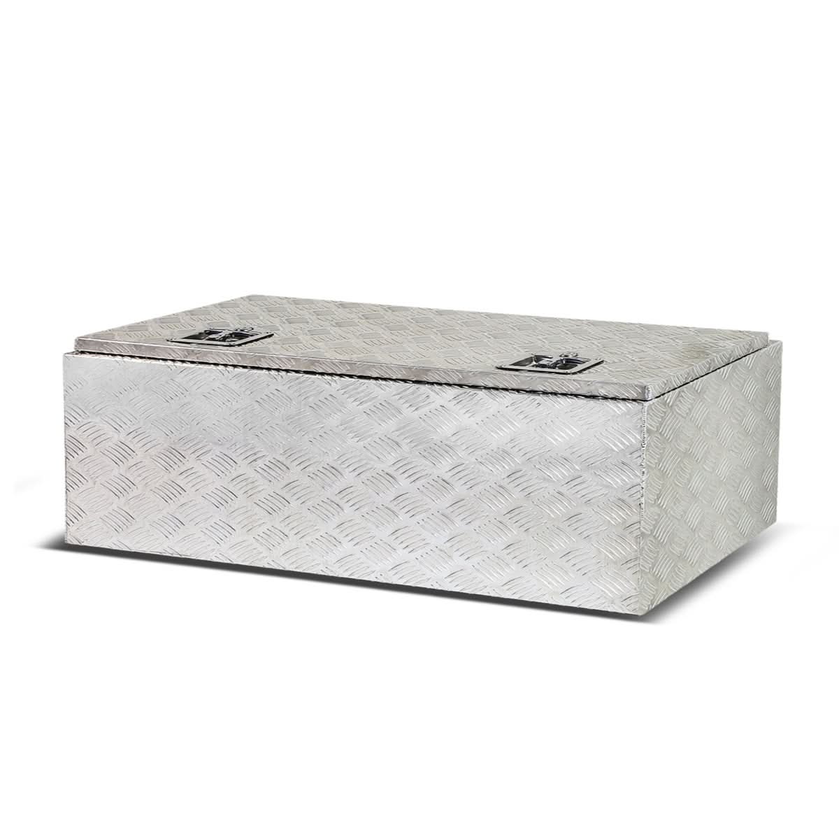 Universal Truck Trailer Tool Box w/ Lock & Key Aluminum 42x18x17