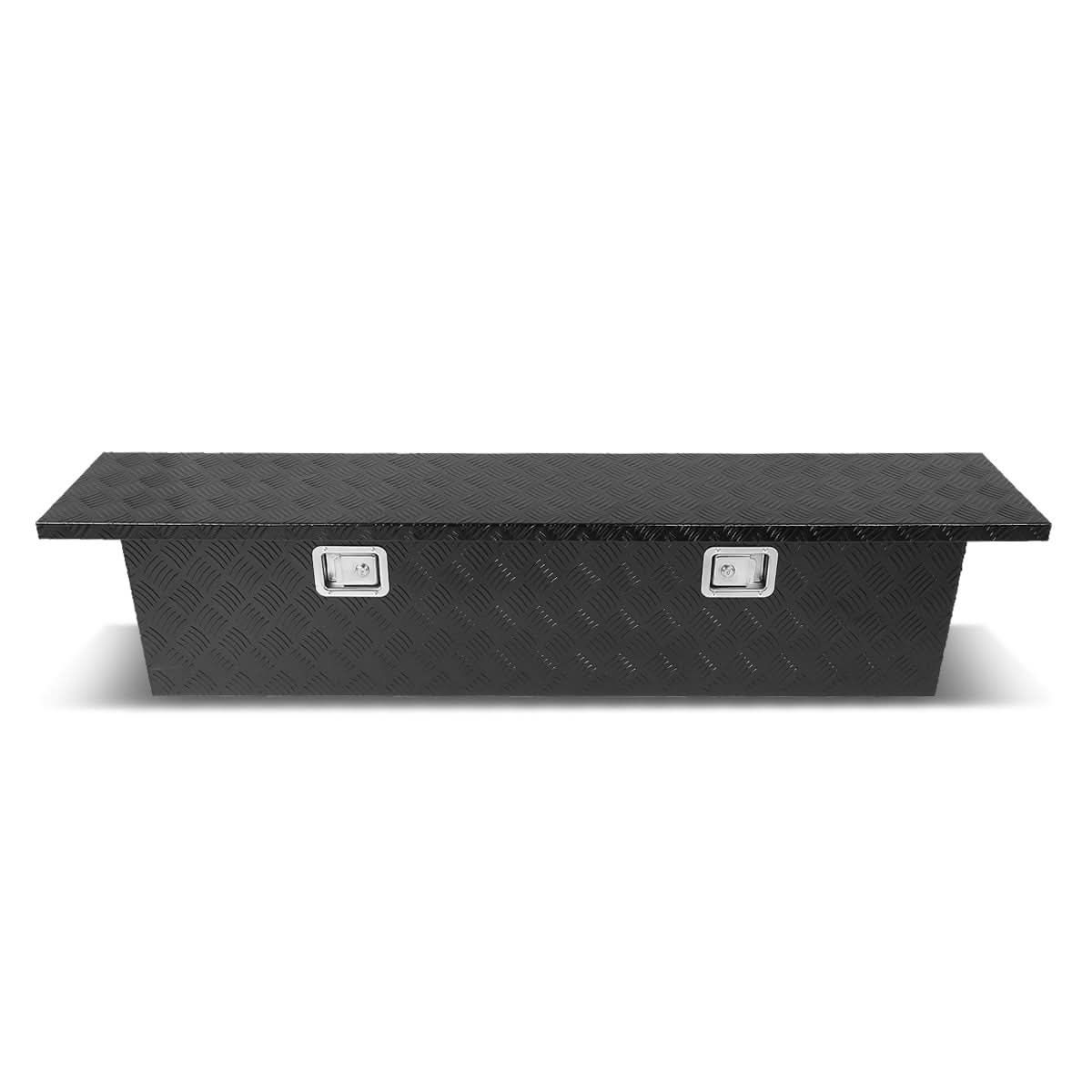 60" Crossover Truck Tool Box with Lock - Aluminum Black