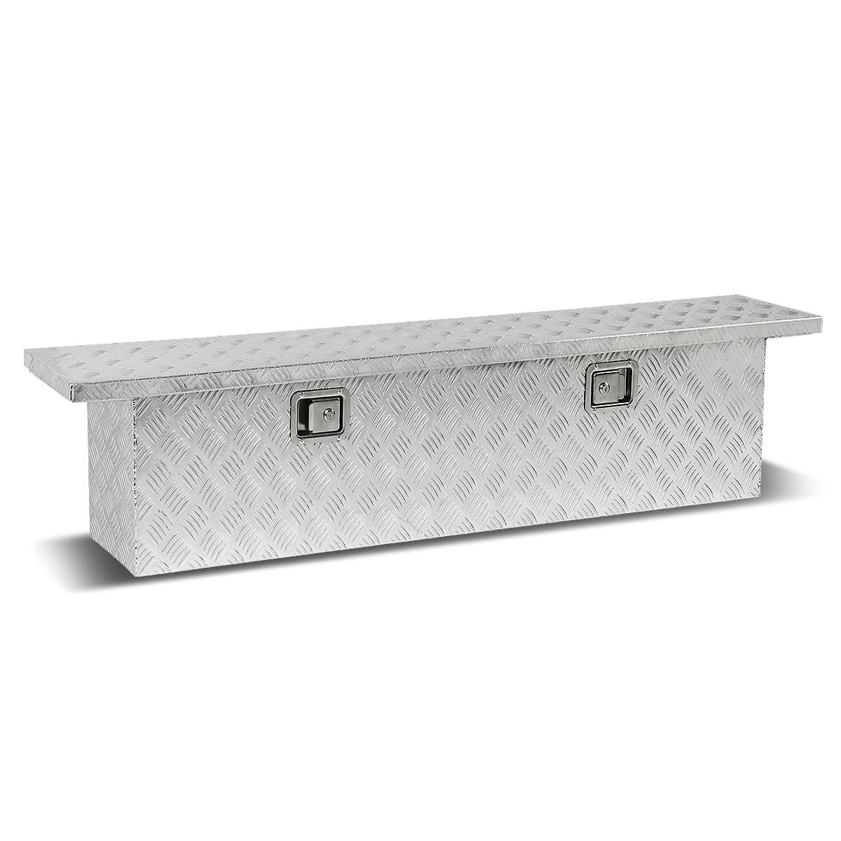 Aluminum Crossover Truck Tool Box with Lock - 69" x 12" x 15.5"