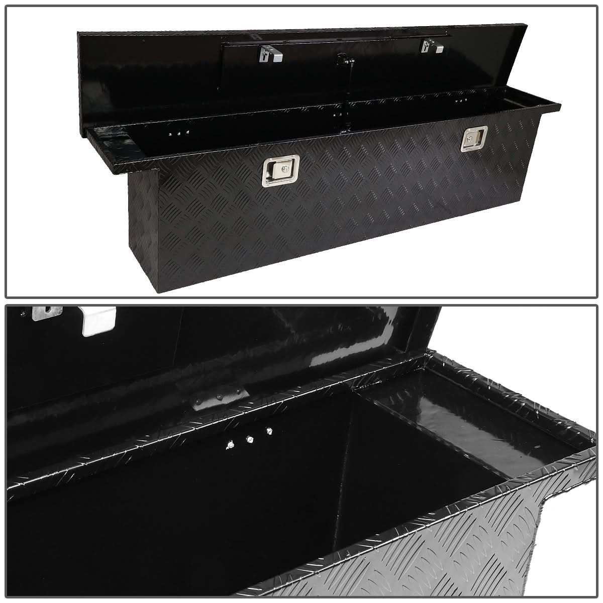 69" Crossover Truck Tool Box with Lock & Key - Aluminum