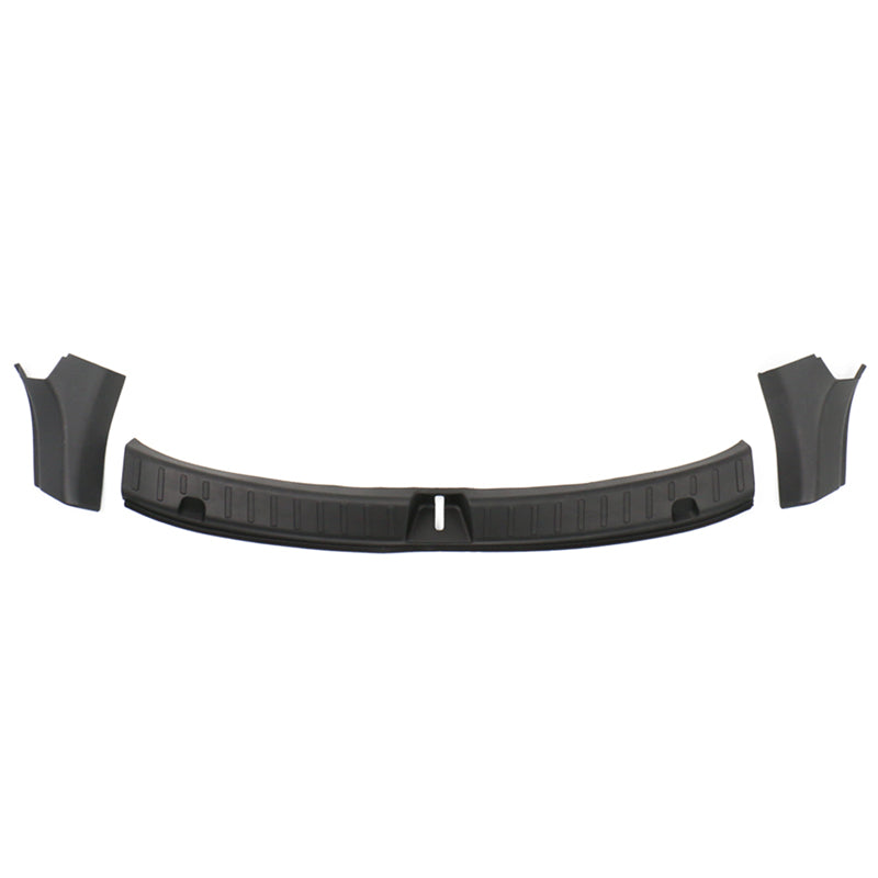 2020-2023 Tesla Model Y Black Rear Trunk Bumper Sill Guard TPE + PP