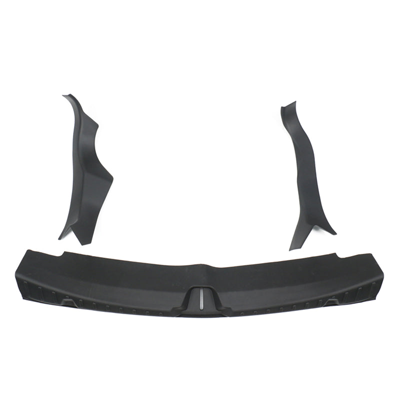 2020-2023 Tesla Model Y Black Rear Trunk Bumper Sill Guard TPE + PP