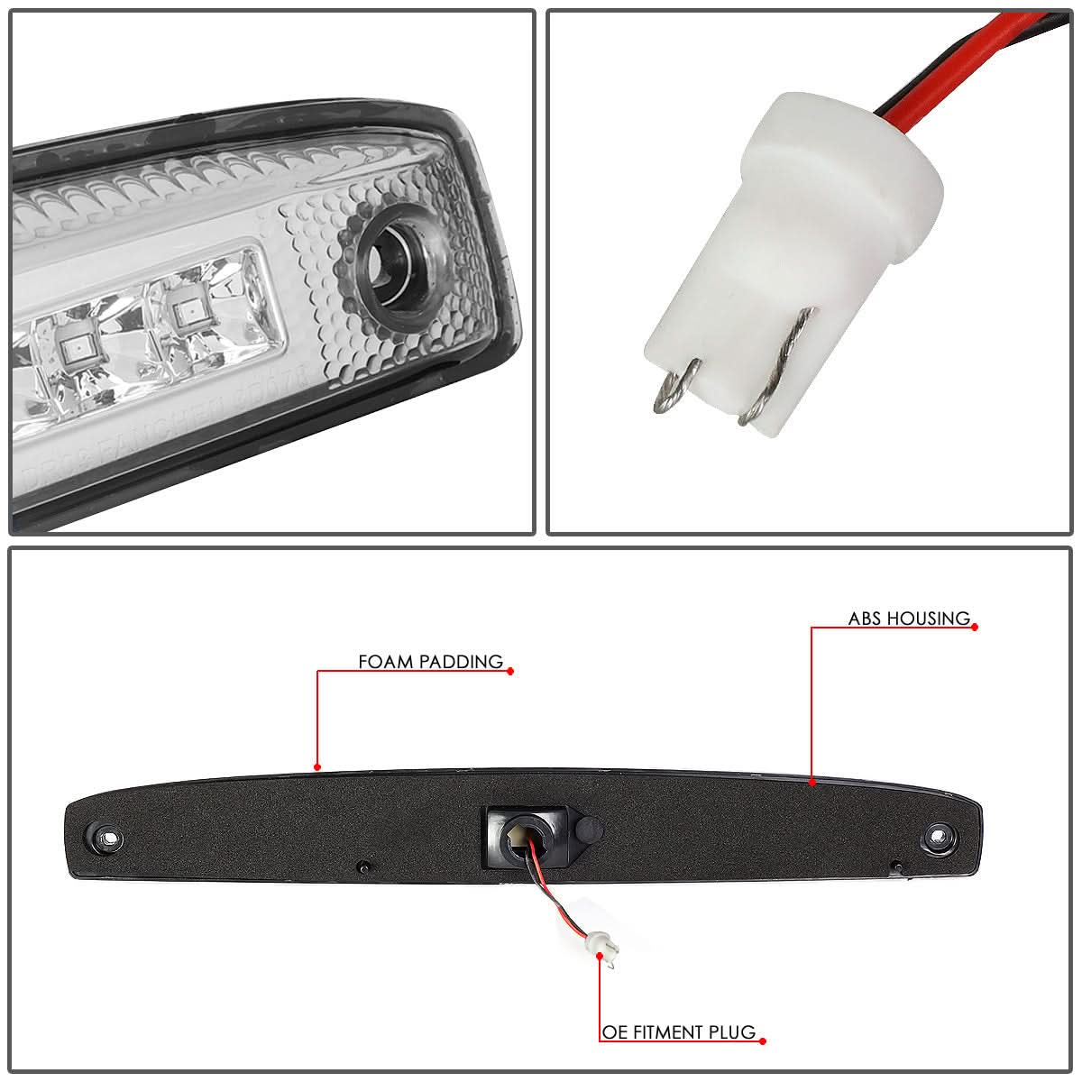 03-06 Dodge Ram 2500 3500 LED Tailgate Brake Light - Chrome