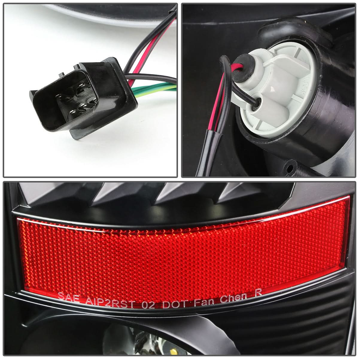 02-06 Dodge Ram 1500/2500/3500 LED Tail Lights - Black/Clear