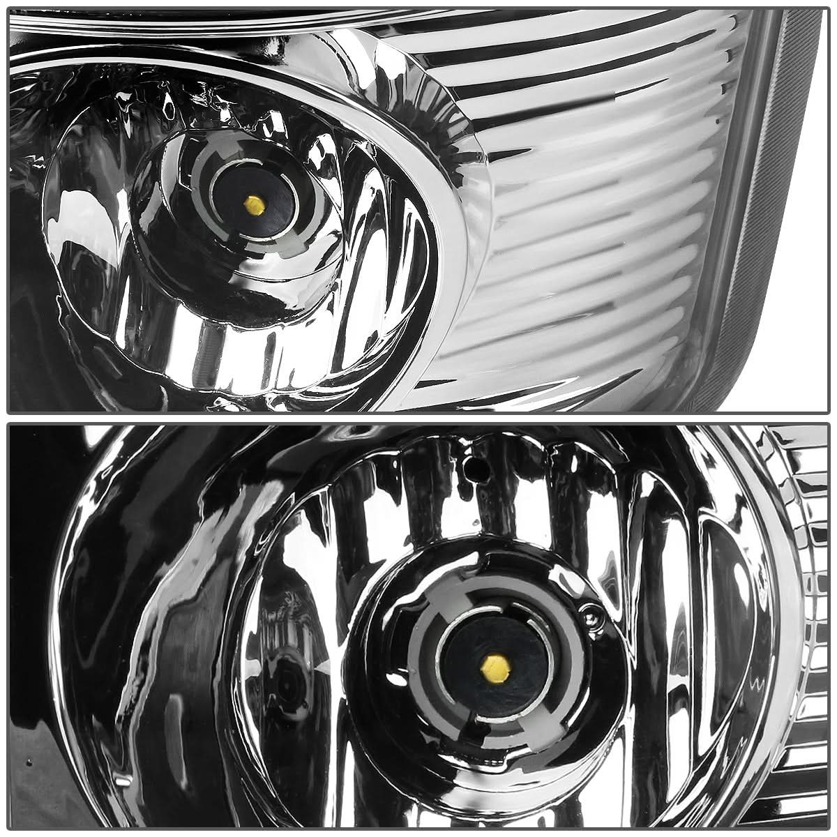 07-09 Dodge Ram C-Bar 3D U-Halo LED Tail Lights Chrome/Clear