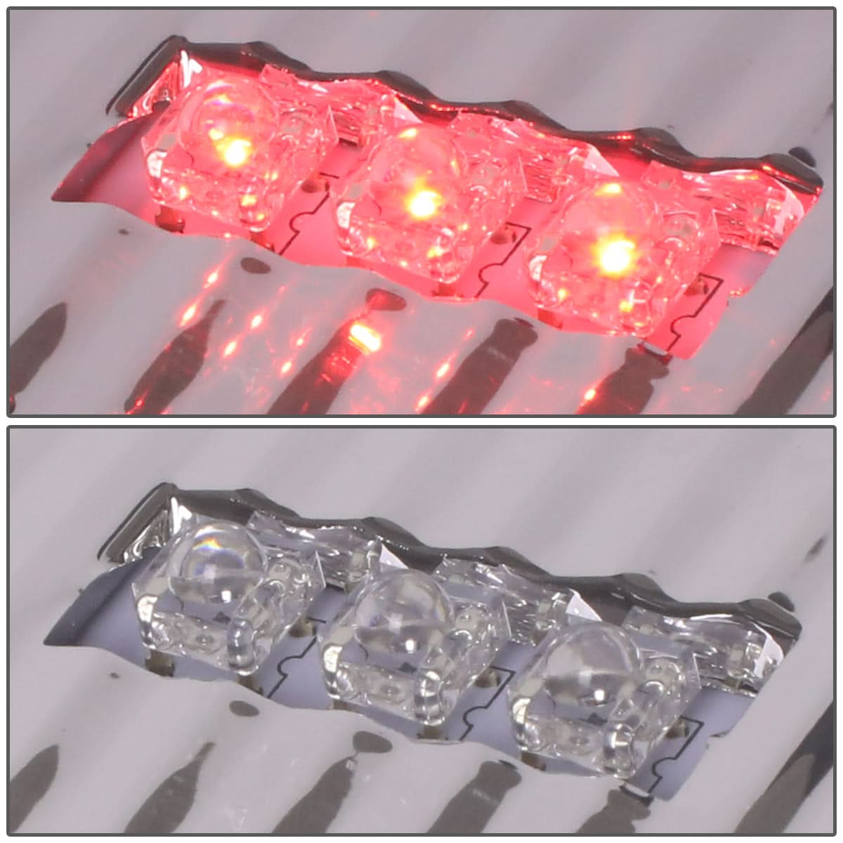 07-09 Dodge Ram C-Bar 3D U-Halo LED Tail Lights Chrome/Clear
