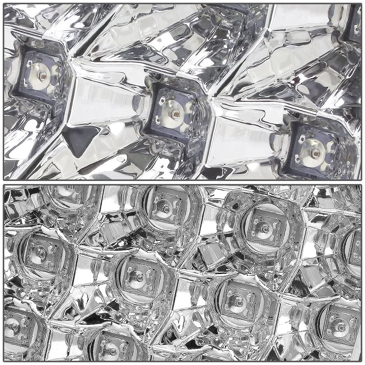 94-02 Dodge Ram LED Tail Lights - Chrome/Clear