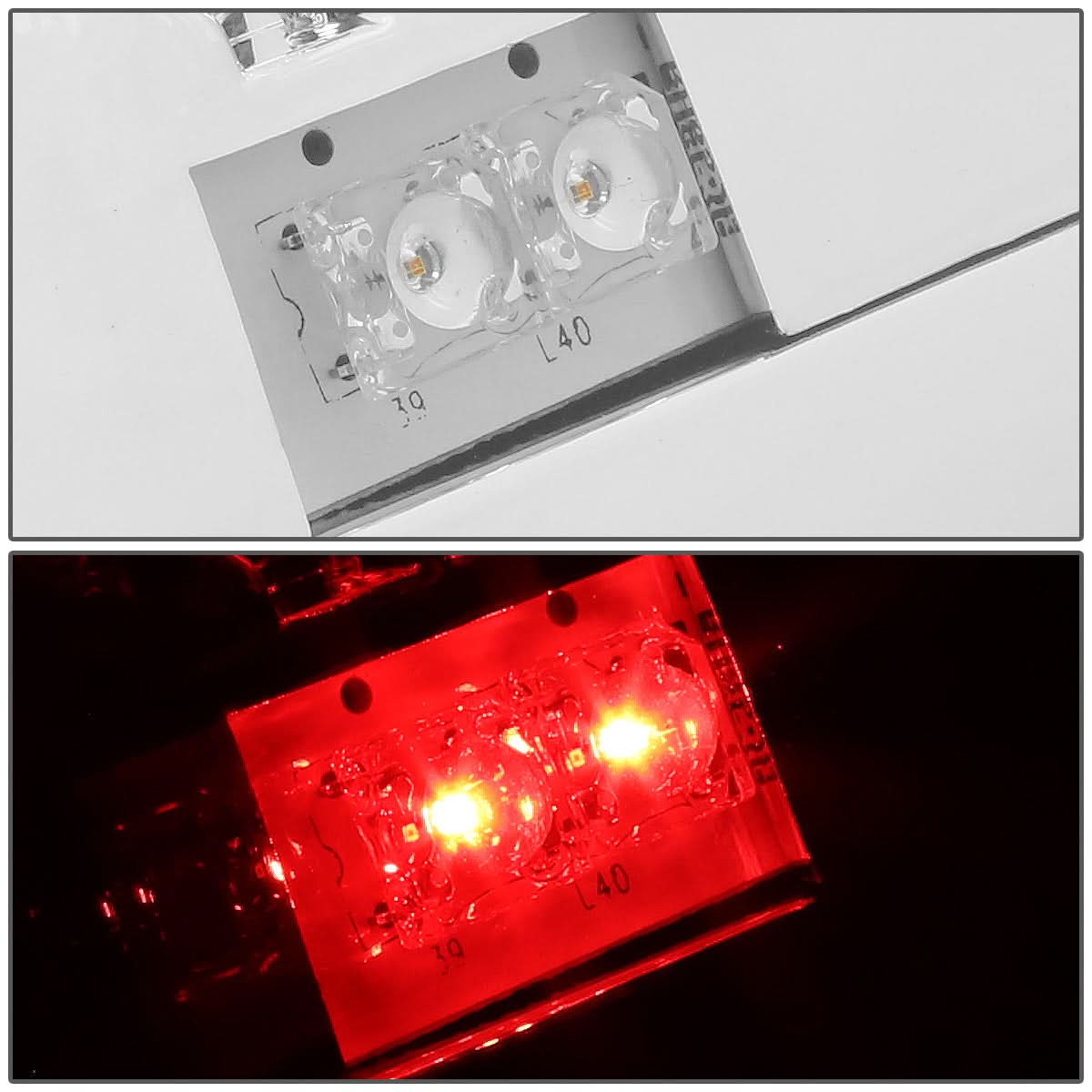 94-02 Dodge Ram LED Tail Lights - Chrome/Clear