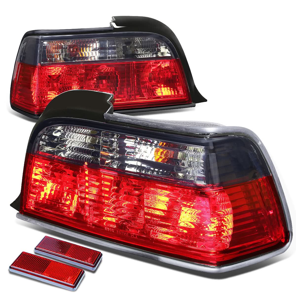 92-99 BMW 3 Series Red/Smoke Tail Lights