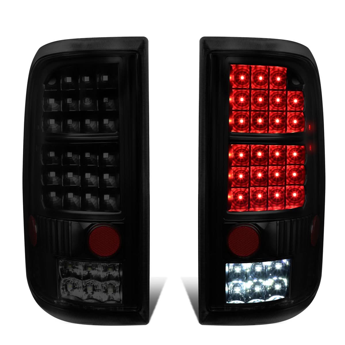 2004-2008 Ford F-150 LED Tail Lights - Black Smoke