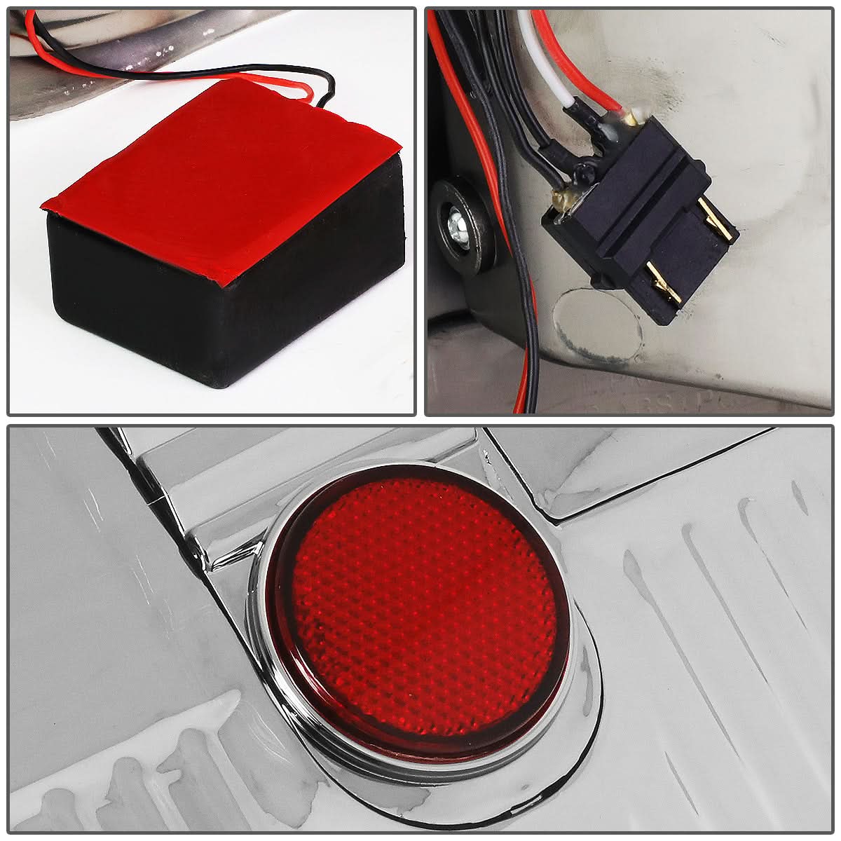 04-08 Ford F-150 LED Tail Lights Chrome Clear