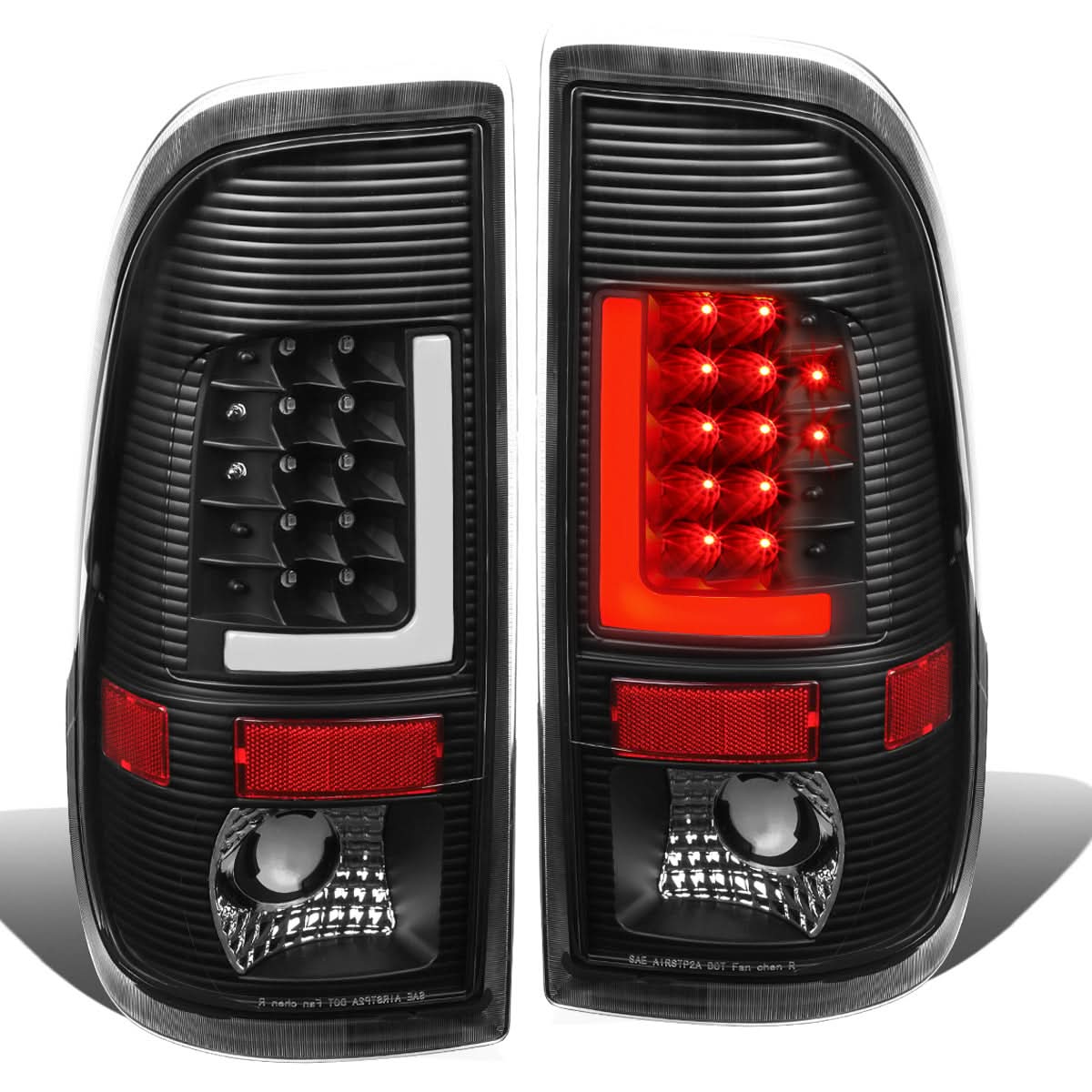 08-16 Ford F-250/F-350/F-450/F-550 Super Duty L-Bar 3D LED Tail Lights