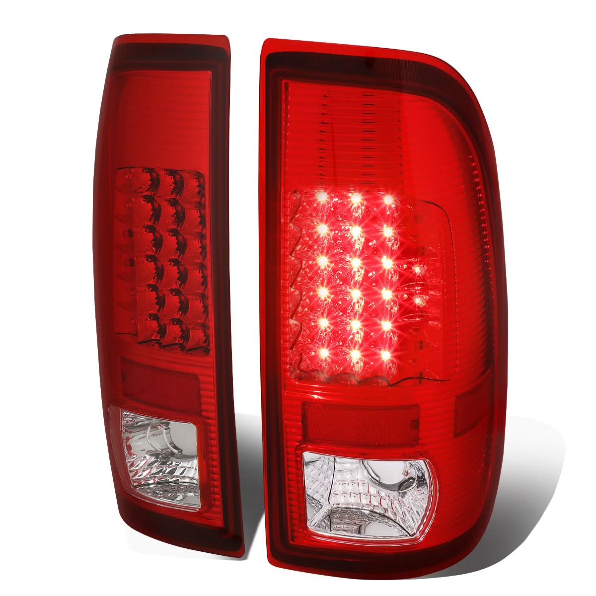08-16 Ford F-250/F-350/F-450/F-550 Super Duty LED Tail Lights Chrome