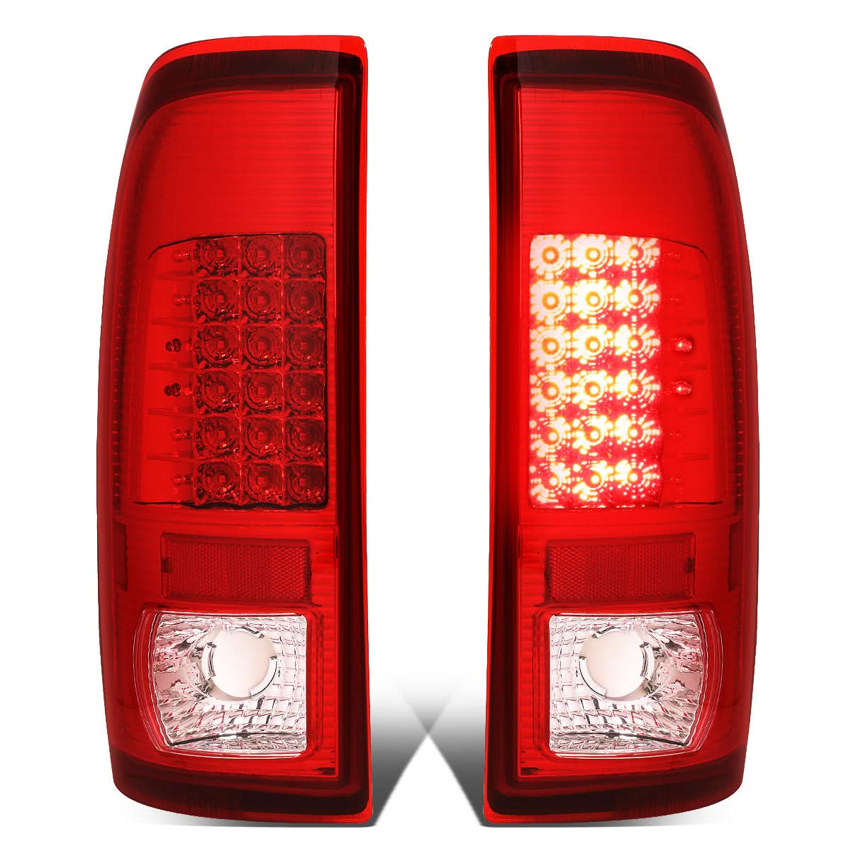 08-16 Ford F-250/F-350/F-450/F-550 Super Duty LED Tail Lights Chrome