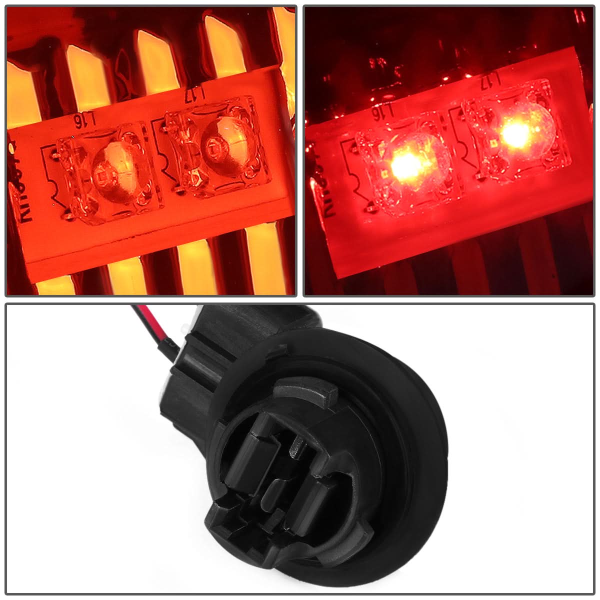 00-06 Chevrolet Tahoe Suburban Yukon LED Tail Lights Chrome Red