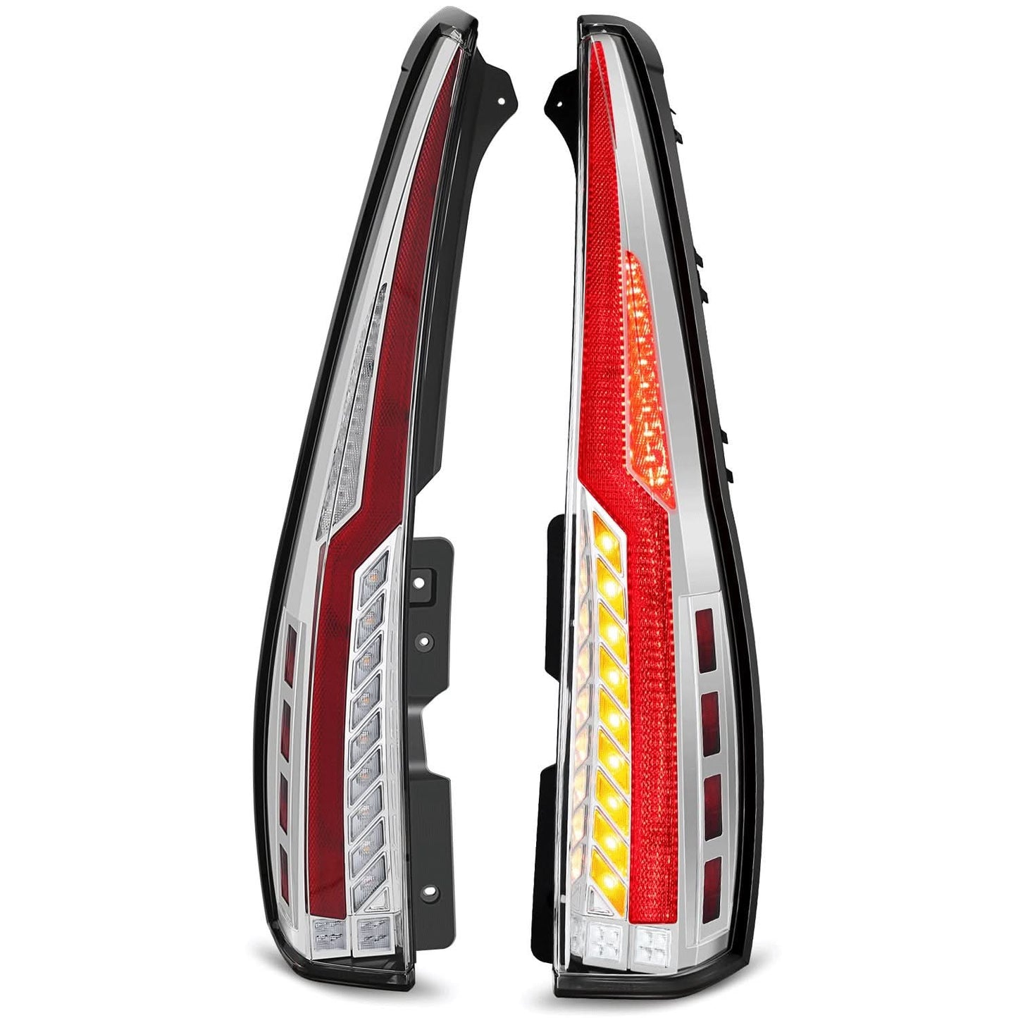 07-14 Chevrolet Tahoe / GMC Yukon Full LED Tail Lights Chrome Clear