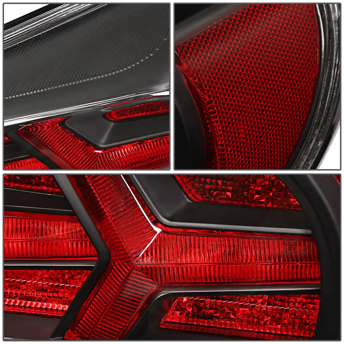 13-17 Subaru BRZ Black Housing Clear Lens Red Signal Tail Lights