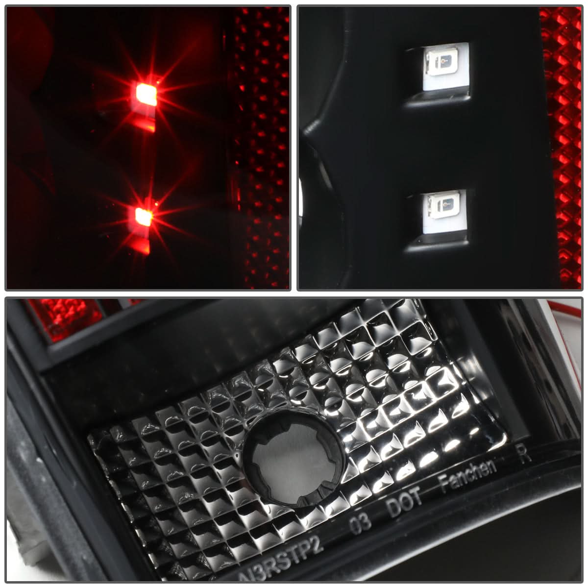 2005-2015 Toyota Tacoma LED Tail Lights - Black/Clear