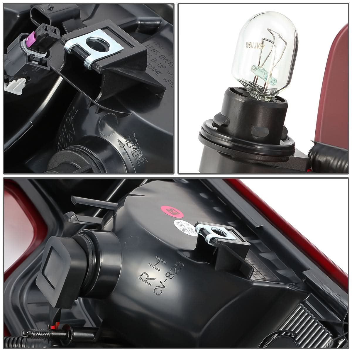 2019-2024 Chevrolet Silverado 1500 LED Tail Lights - Red