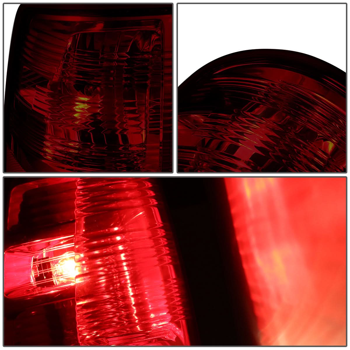 2009-2022 Dodge Ram LED Tail Lights Dark Red Pair