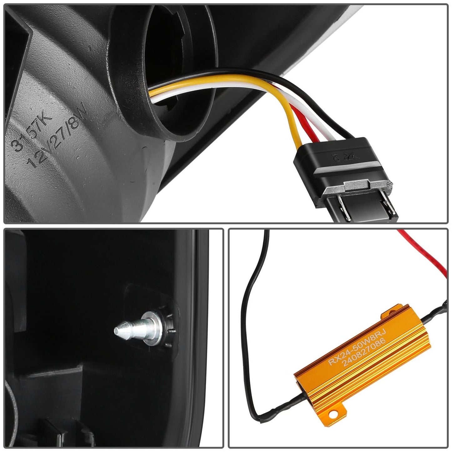2014-2021 Toyota Tundra LED Tube Tail Lights - Black/Smoked Red