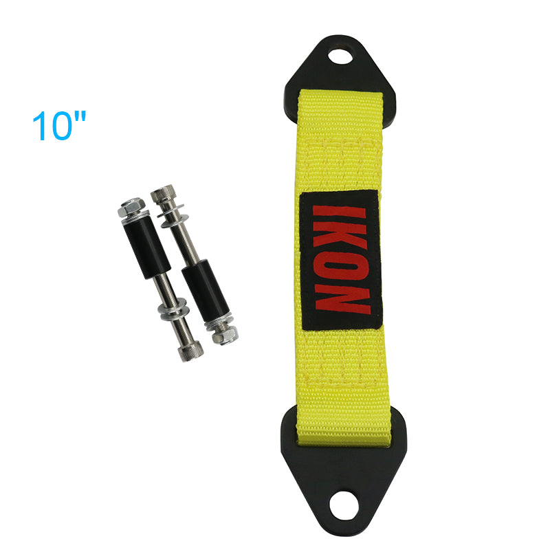 10 Inch Yellow Limit Strap Shock Suspension Webbing w/ Bolts&IKON Logo