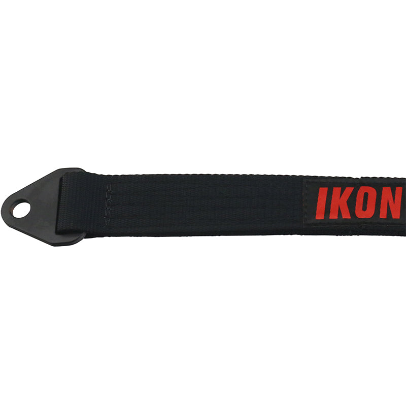 18 Inch Black Limit Straps Shock Suspension Webbing w/ Bolts&IKON Logo