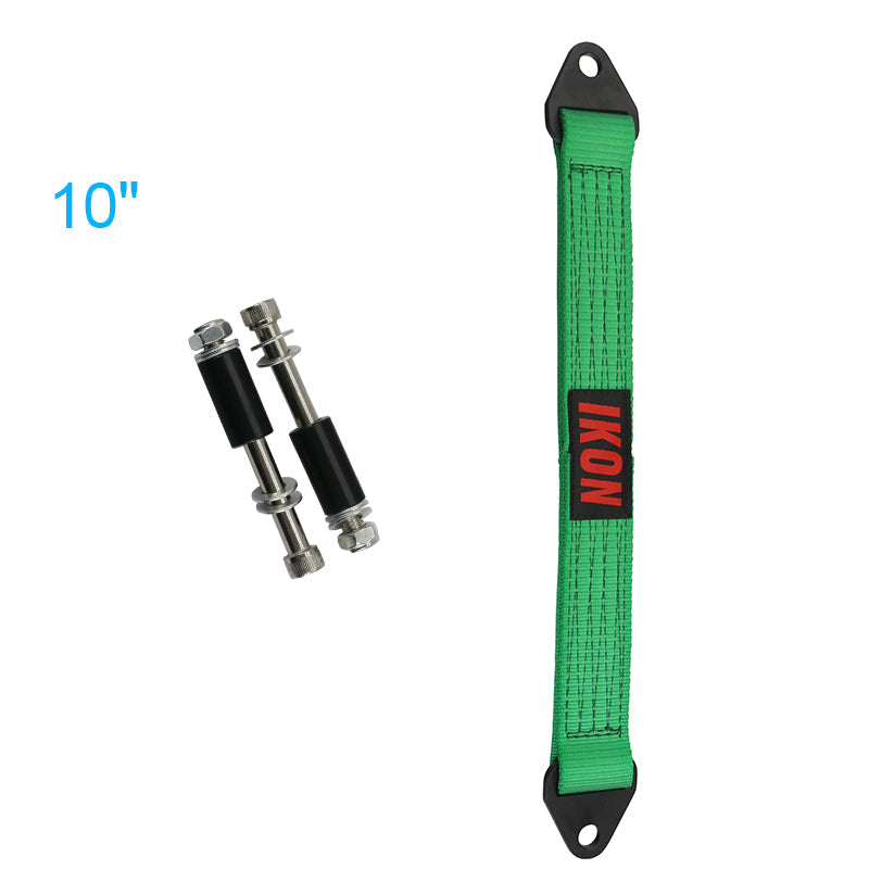 18 Inch Green Limit Straps Shock Suspension Webbing w/ Bolts&IKON Logo