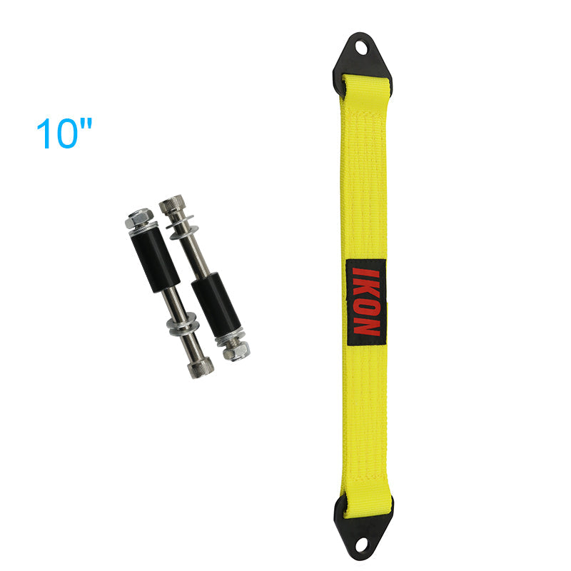 18 Inch Yellow Limit Strap Shock Suspension Webbing w/ Bolts&IKON Logo
