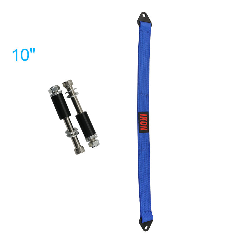 32 Inch Blue Limit Straps Shock Suspension Webbing w/ Bolts& IKON Logo