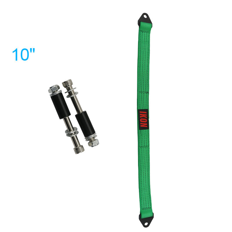 32 Inch Green Limit Straps Shock Suspension Webbing w/ Bolts&IKON Logo