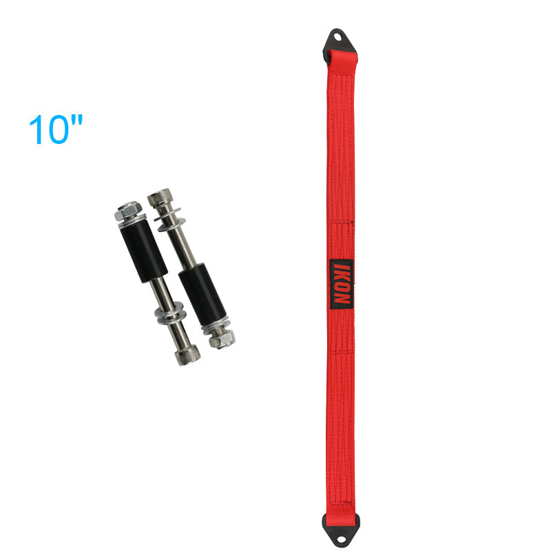 32 Inch Red Limit Straps Shock Suspension Webbing w/ Bolts& IKON Logo