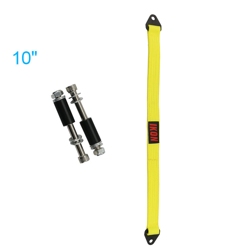 32 Inch Yellow Limit Strap Shock Suspension Webbing w/ Bolts&IKON Logo