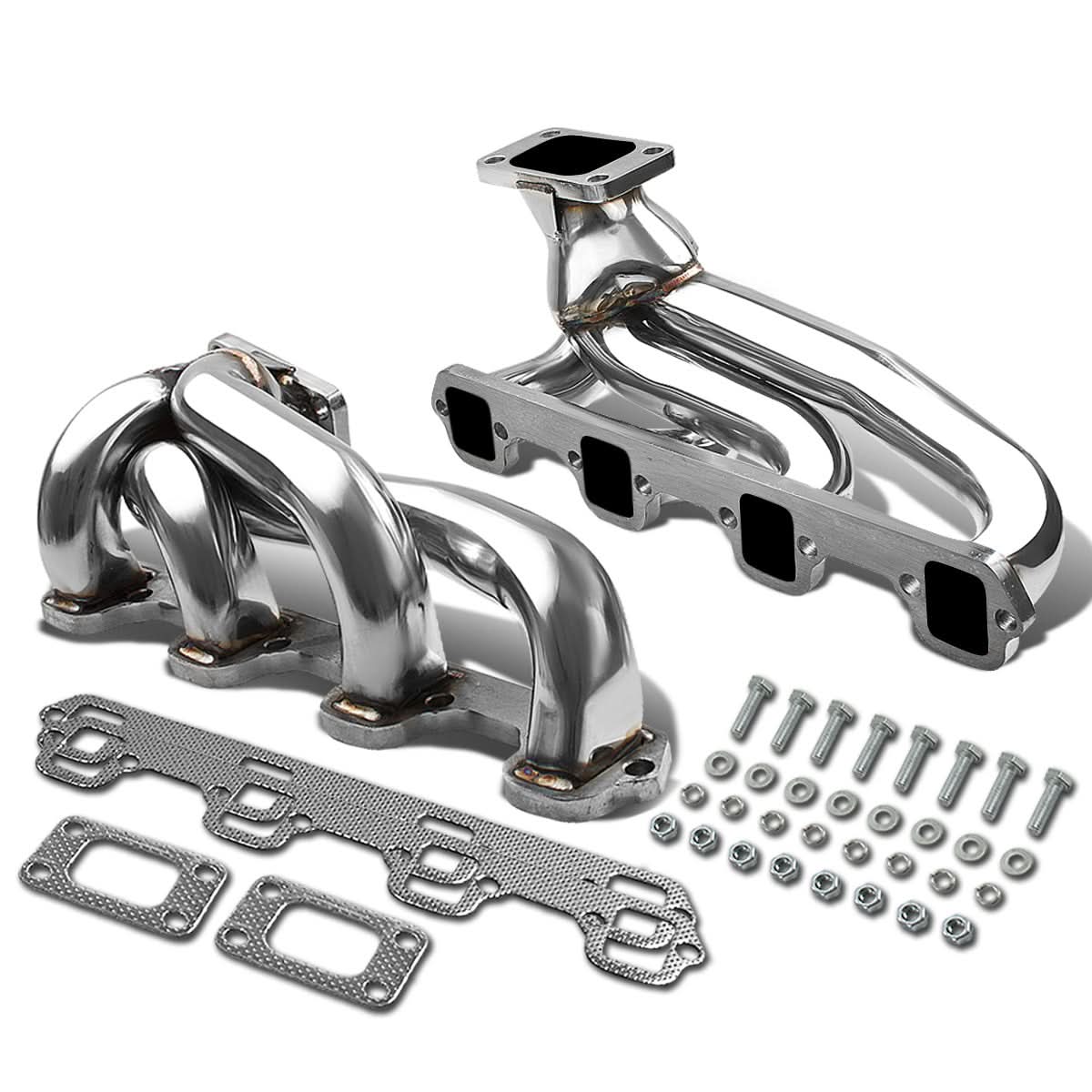 87-94 Ford Mustang 5.0L Twin Turbo Manifold - Stainless Steel