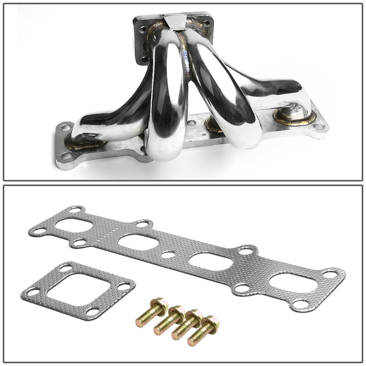 90-98 Miata MX5 1.8L Turbo Manifold Stainless Steel T25 Flange