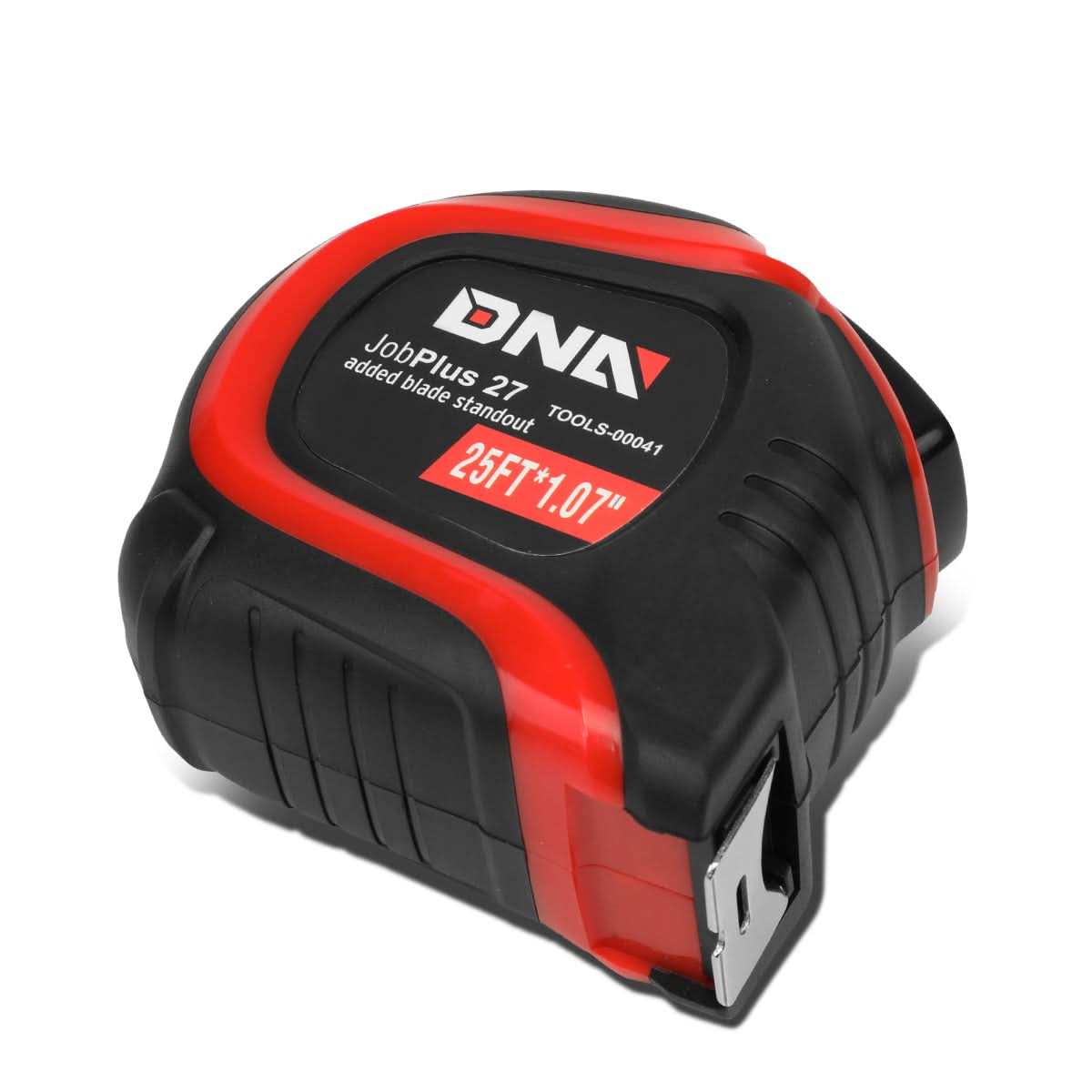 DNA Logo 25FT Measuring Tape - Push Button Black/Red
