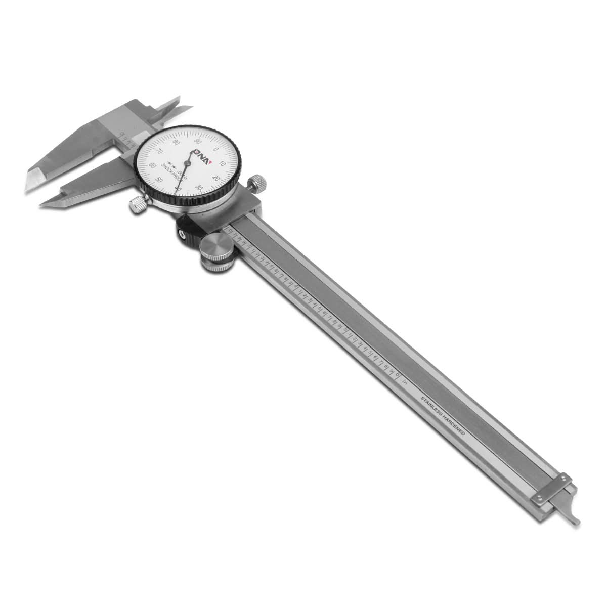 DNA Logo Dial Caliper 6" Stainless Steel Shockproof Lockable