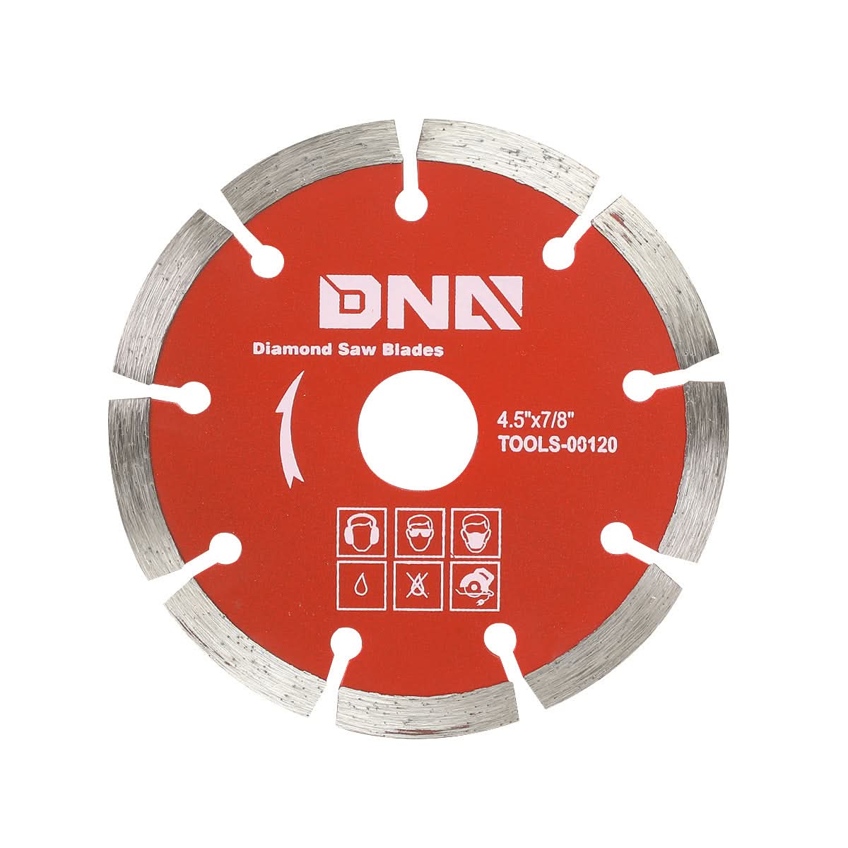 DNA Logo Diamond Blade 5/8"-7/8" Arbor 0.077" Thick Metallic Red