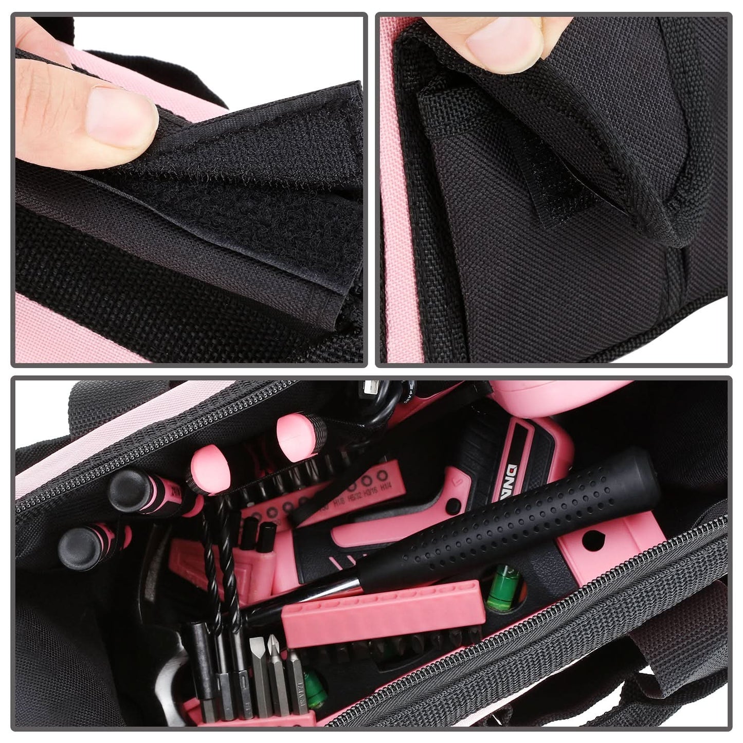 44-Piece Pink Tool Set for Automotive Maintenance