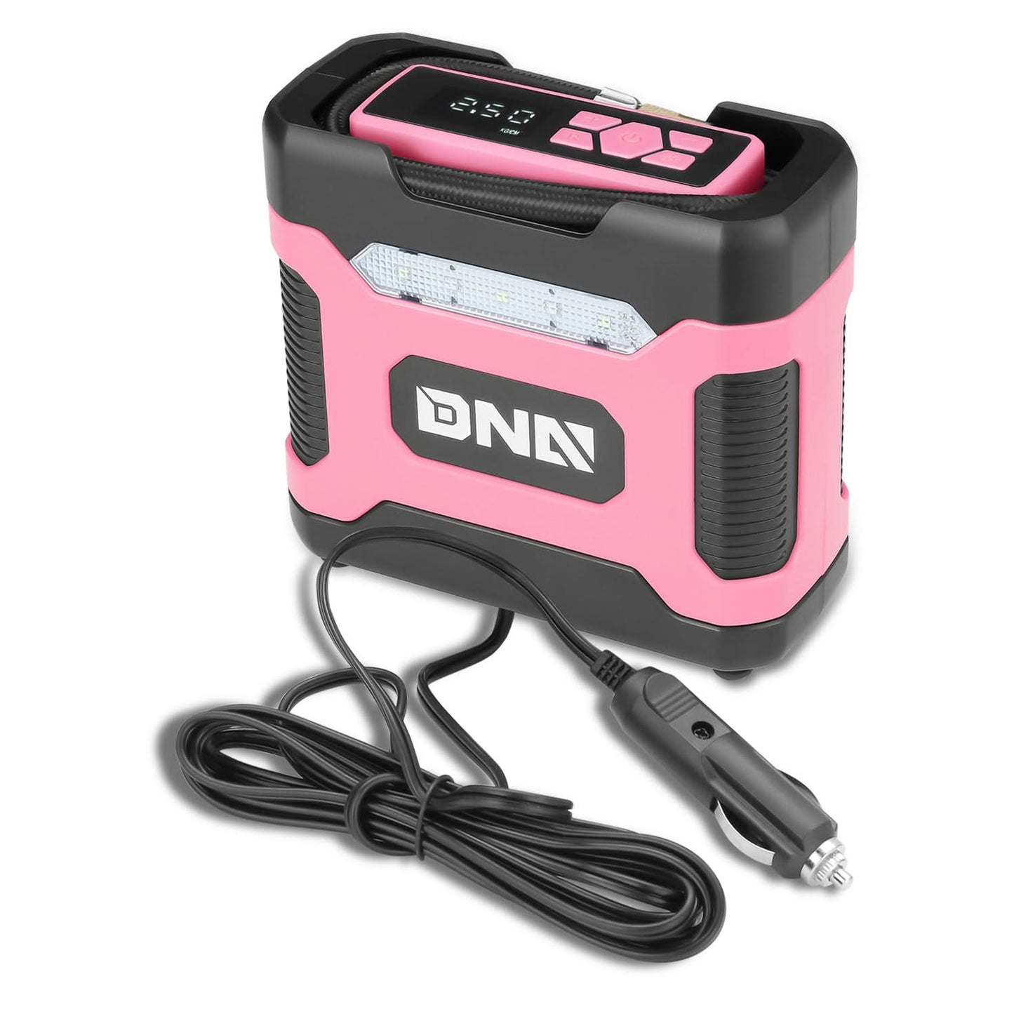 Portable Air Compressor Inflator with Car Charger - Pink