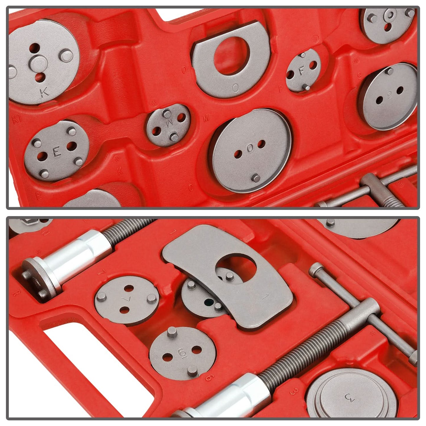 24-Piece Brake Adjusting Tools Kit - Red