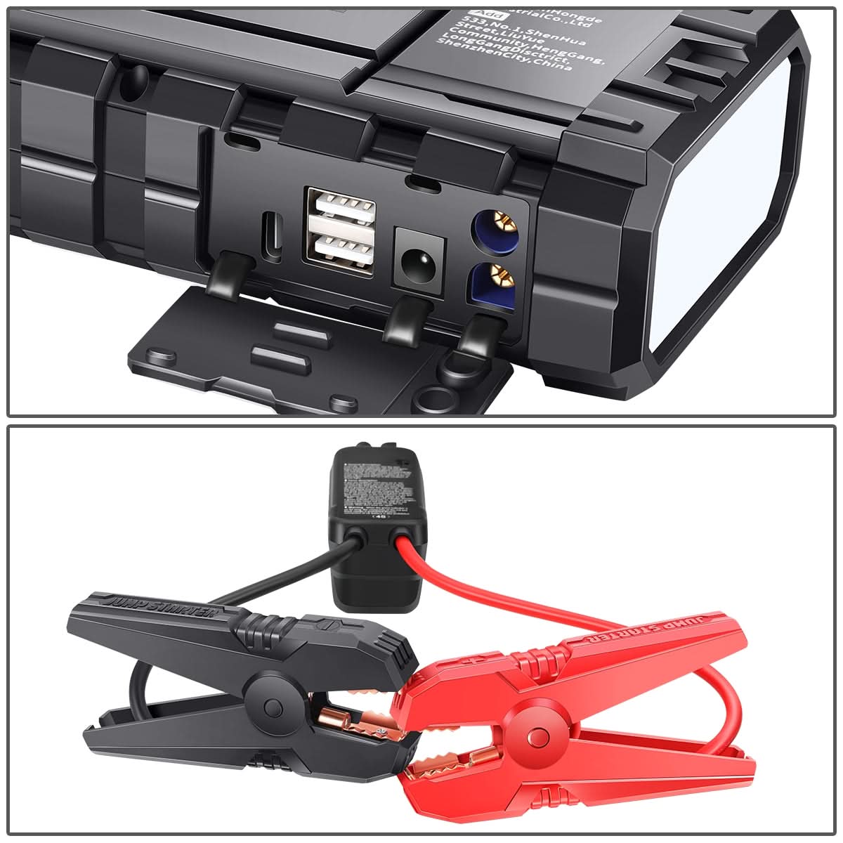 12000mAh Multi-Function Jump Starter - Black