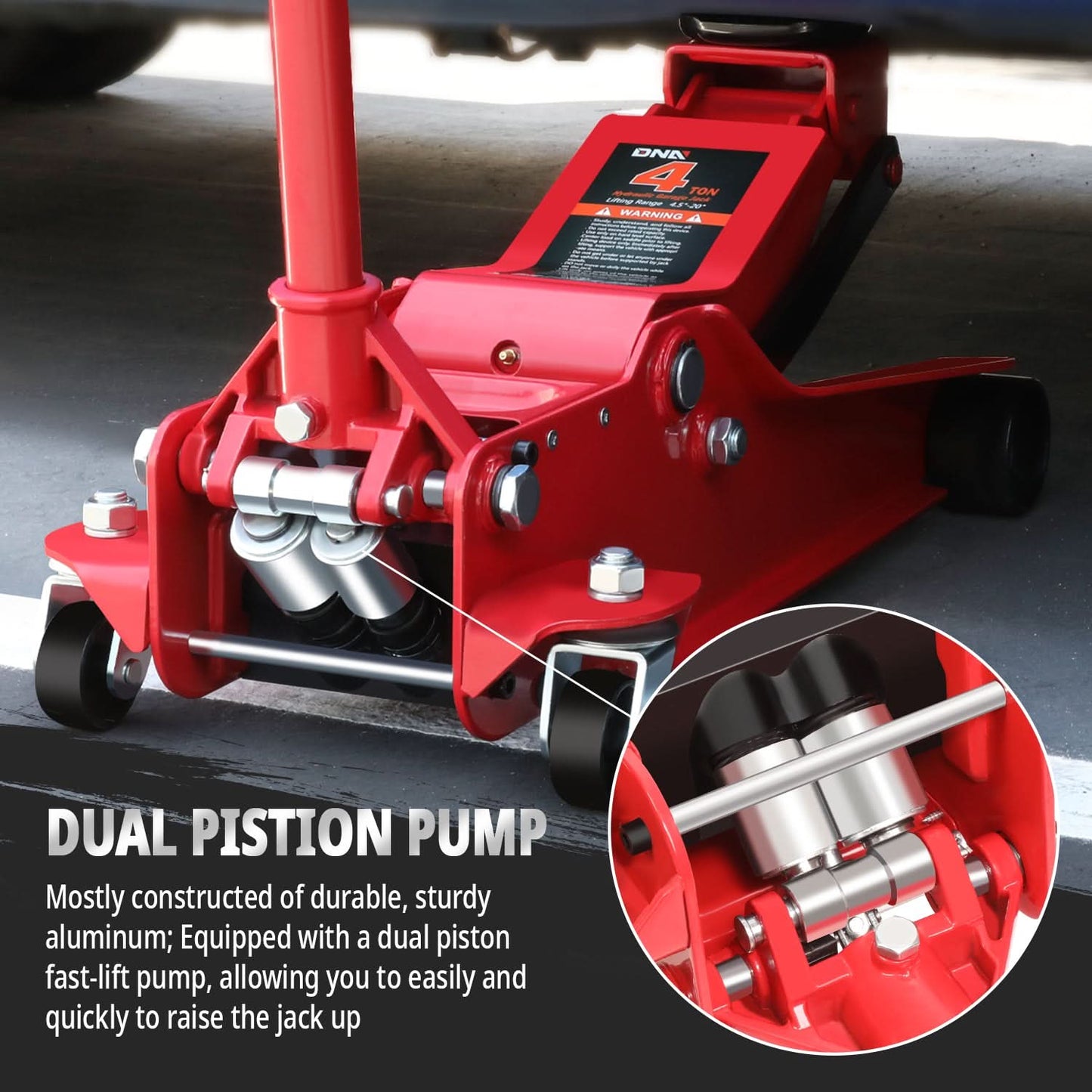 4 Ton Car Jack - Red