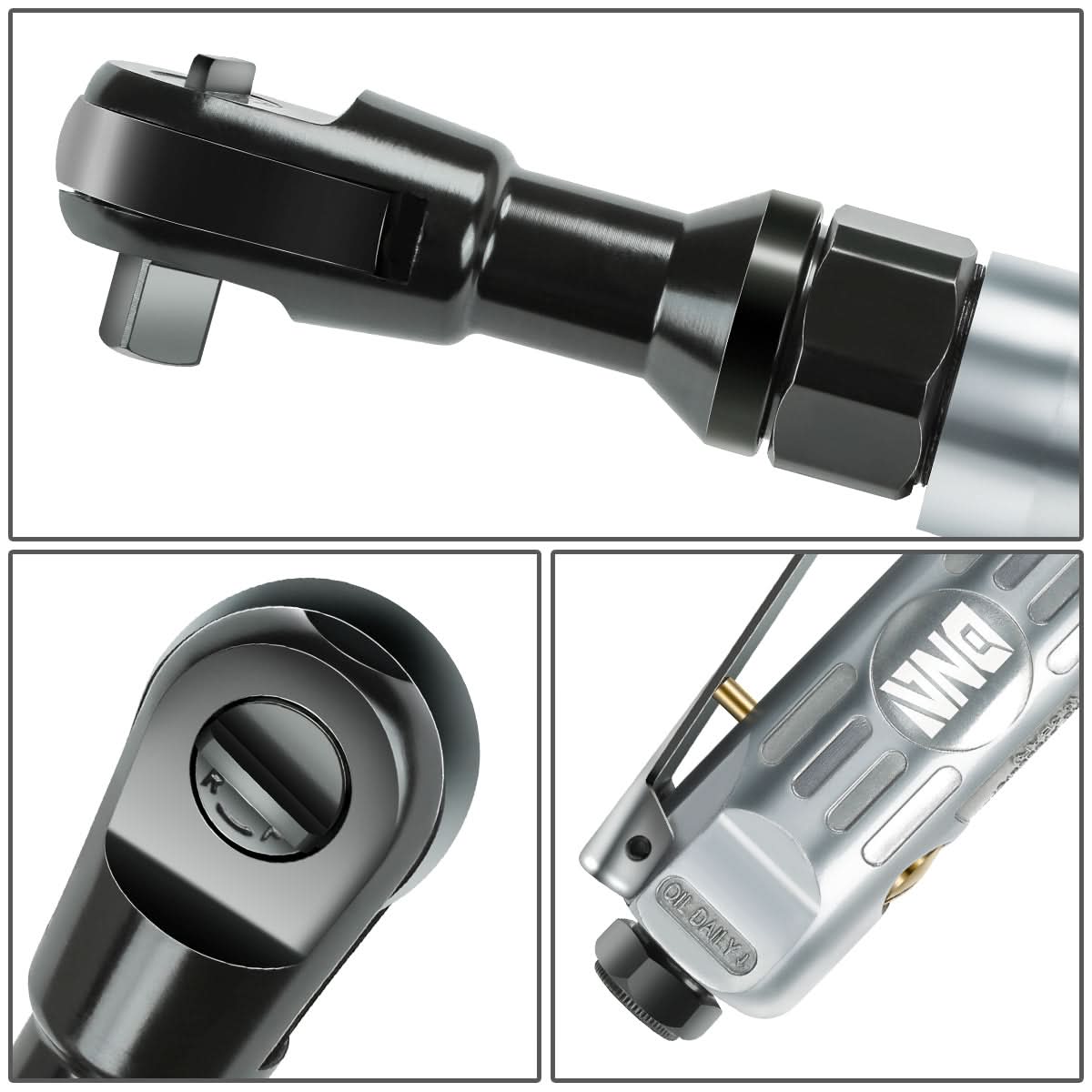 17-Piece 1/2" Air Impact & Ratchet Wrench Kit