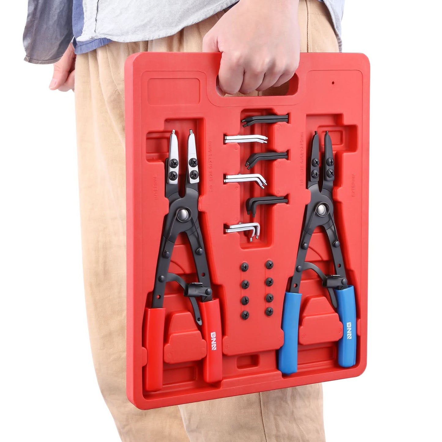 10" Circlip Plier Set - 2 Piece Tool Kit