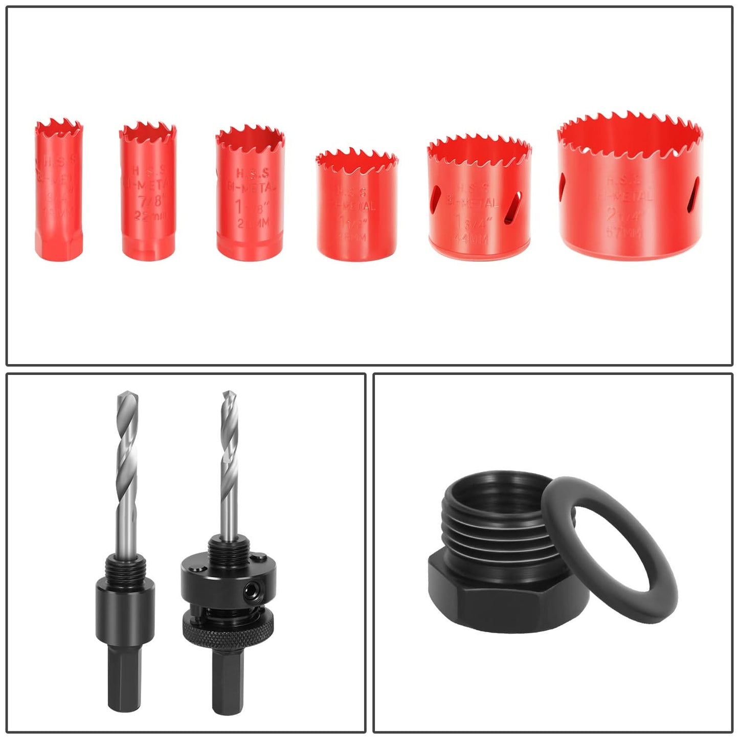 9-Piece Bi-Metal Hole Saw Set