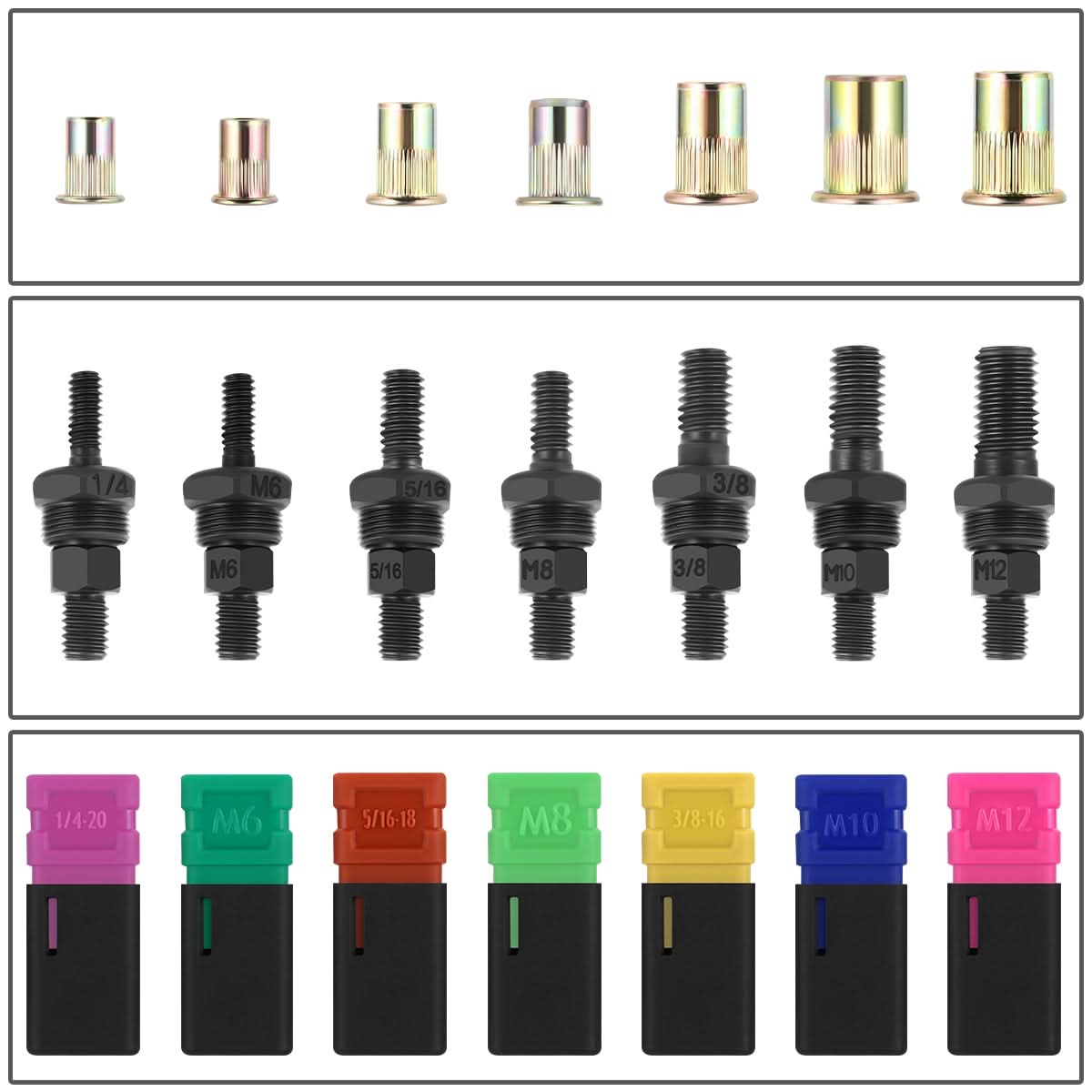 Heavy Duty 14" Three-in-One Hand Rivet Set